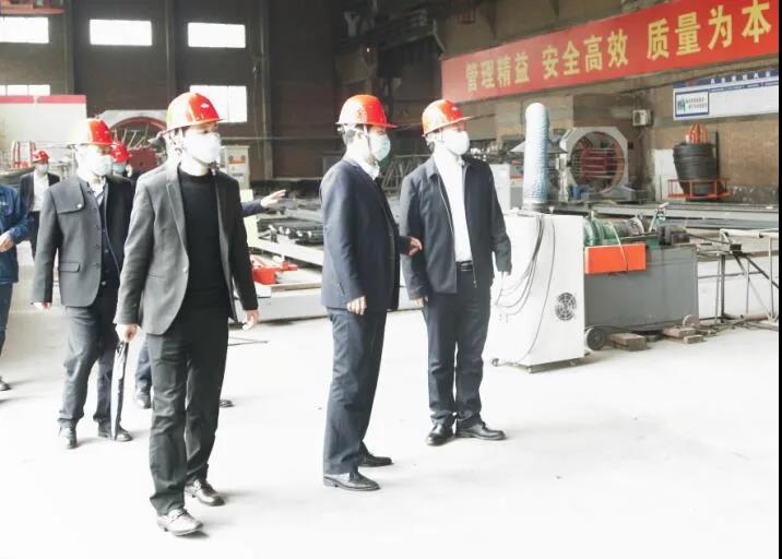中铁物贸集团西安公司到766.ent钢材深加工中心参观交流